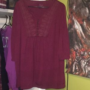 Maroon Gown/Shirt
